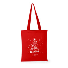 Christmas Red Minnesota Canvas Tote Bag by Happyway Promotions