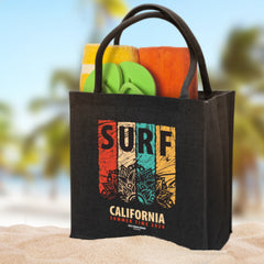 Monza Jute Tote Bag - Colour Match by Happyway Promotions