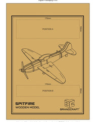 HWP70 - BRANDCRAFT Spitfire Wooden Model