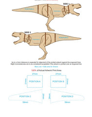 HWP69 - BRANDCRAFT Tyrannosaurus Rex Wooden Model