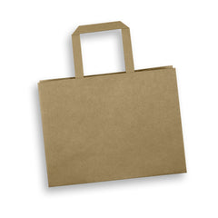 HWB189 - Medium Flat Handle Paper Bag Landscape