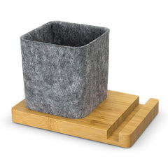NATURA Bamboo Phone Stand Desk Caddy by Happyway Promotions