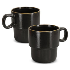 Keepsake Stackable Coffee Cup - Set of 2 by Happyway Promotions