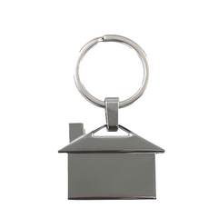 House Shaped Metal Keyring By Happyway Promotions