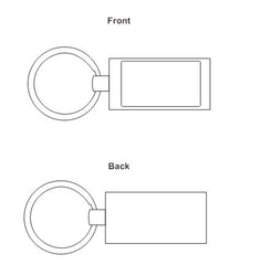 Wave Metal Key Ring By Happyway Promotions