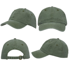 Enzyme Washed Pigment Dyed Cotton Twill Cap by Happyway Promotion