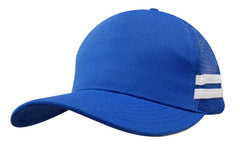 American Premium Twill/Mesh Deep Fit Trucker with Stripes by Happyway Promotions