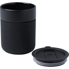 Java 330 ml Ceramic Tumbler w/ Silicone Wrap by Happyway Promotions