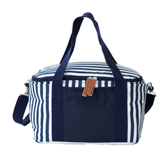 Striped Cotton Canvas Cooler 16L By HappyWay Promotions