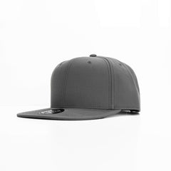 Clay 6 Panel Polyester Cap with Flat Visor by Happyway Promotions