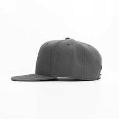 Clay 6 Panel Polyester Cap with Flat Visor by Happyway Promotions