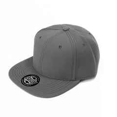 Clay 6 Panel Polyester Cap with Flat Visor by Happyway Promotions