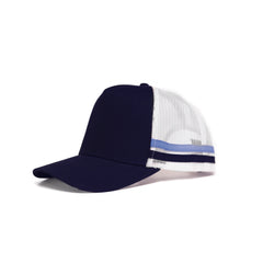 Odyssey 5 Panel PolyCotton Cap with Striped Mesh Sides by Happyway Promotions