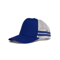 Odyssey 5 Panel PolyCotton Cap with Striped Mesh Sides by Happyway Promotions