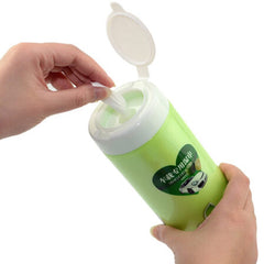 Car Bucket Wet Tissue by Happyway Promotions