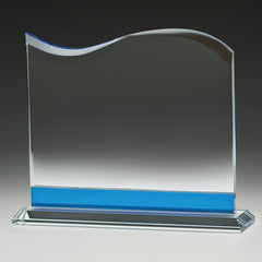 Blue Tidal Glass Award by Happyway Promotions