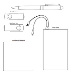 Powerbank, USB and Pen Giftset By HappyWay Promotions