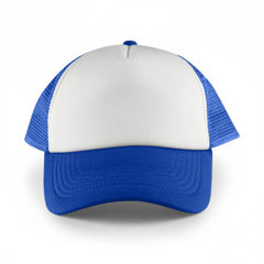 White Front 5 Panel Trucker Mesh Cap by Happyway Promotions