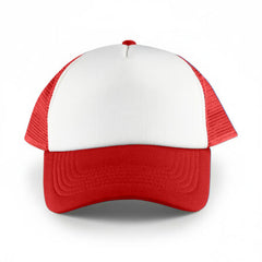 White Front 5 Panel Trucker Mesh Cap by Happyway Promotions