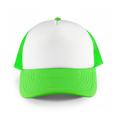 White Front 5 Panel Trucker Mesh Cap by Happyway Promotions