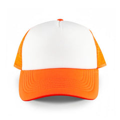 White Front 5 Panel Trucker Mesh Cap by Happyway Promotions
