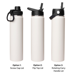 LAPEN 750ml Vacuum Bottle - 3 Different Lid Options by Happyway Promotions