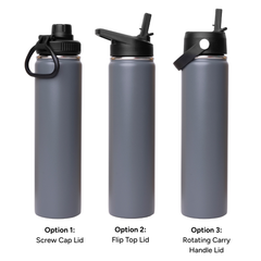 LAPEN 750ml Vacuum Bottle - 3 Different Lid Options by Happyway Promotions