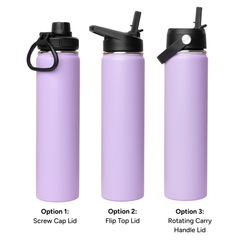 LAPEN 750ml Vacuum Bottle - 3 Different Lid Options by Happyway Promotions