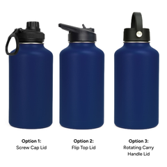 LAPEN 1800ml Vacuum Bottle - 3 Different Lid Options by Happyway Promotions