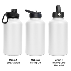LAPEN 1800ml Vacuum Bottle - 3 Different Lid Options by Happyway Promotions