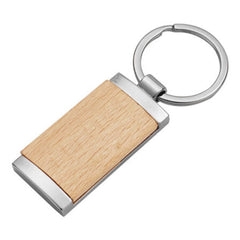 Wood Panel Key Ring by Happyway Promotions
