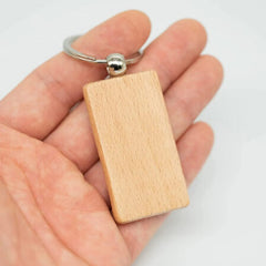 Wood Euro Key Ring by Happyway Promotions