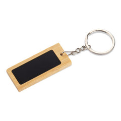 Mirage Rectangular Bamboo Keyring by Happyway Promotions