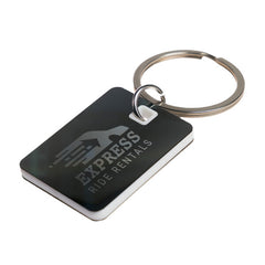 Rectangle Stainless Steel Keytag by Happyway Promotions
