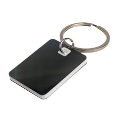 Rectangle Stainless Steel Keytag by Happyway Promotions