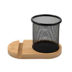 Bamboo Pen Tidy Phone Stand by Happyway Promotions