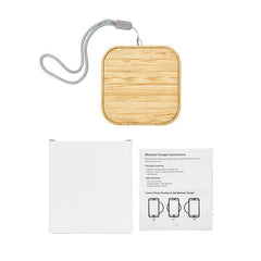 Reveal Square Wireless Charger Set by Happyway Promotions