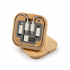 Reveal Square Wireless Charger Set by Happyway Promotions