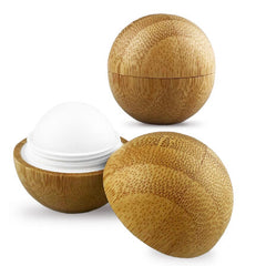 Bamboo Lip Balm Ball by Happyway Promotions