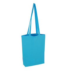 Long Handle Coloured Cotton Bag