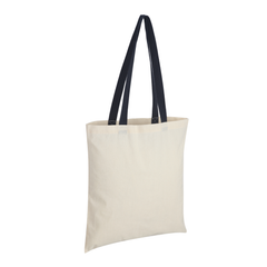 Accent Cotton Tote Bag with Coloured Handles by Happyway Promotions