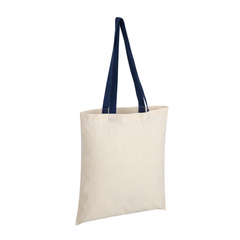 Accent Cotton Tote Bag with Coloured Handles by Happyway Promotions