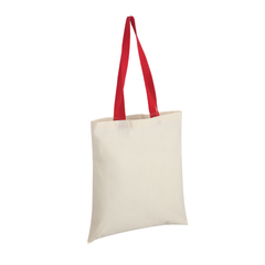 Accent Cotton Tote Bag with Coloured Handles by Happyway Promotions