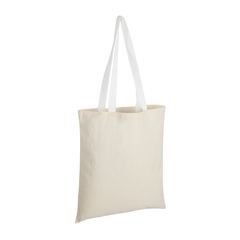 Accent Cotton Tote Bag with Coloured Handles by Happyway Promotions
