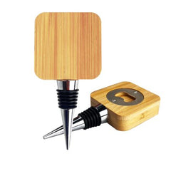 Bamboo Wine Stopper Opener by Happyway Promotions