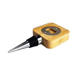 Bamboo Wine Stopper Opener by Happyway Promotions