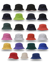 Brushed Sports Twill Bucket Hat by Happyway Promotions