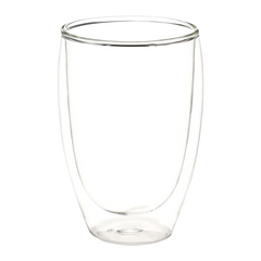 Glass Cup with Bamboo lid 355ml By HappyWay Promotions