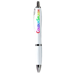 Ballpoint Pen - All White By Happyway Promotions