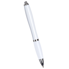 Ballpoint Pen - All White By Happyway Promotions